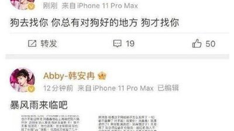 韩安冉致歉杨幂杨紫鞠婧祎，辩称AI换脸误用引争议
